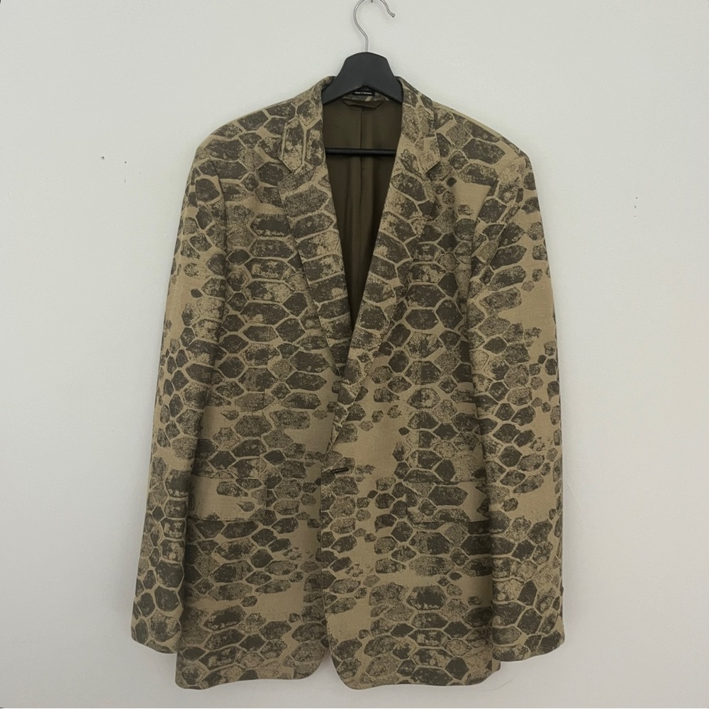 Acne Studios Jokum Croc-Jacquard Twill Blazer